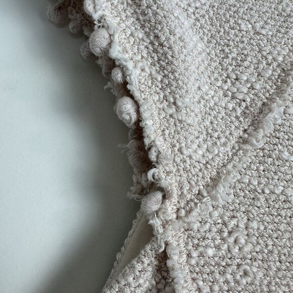 REBECCA TAYLOR Stretch Boucle Dress, Women's Size 6 Ivory Cream - Picture 5 of 16